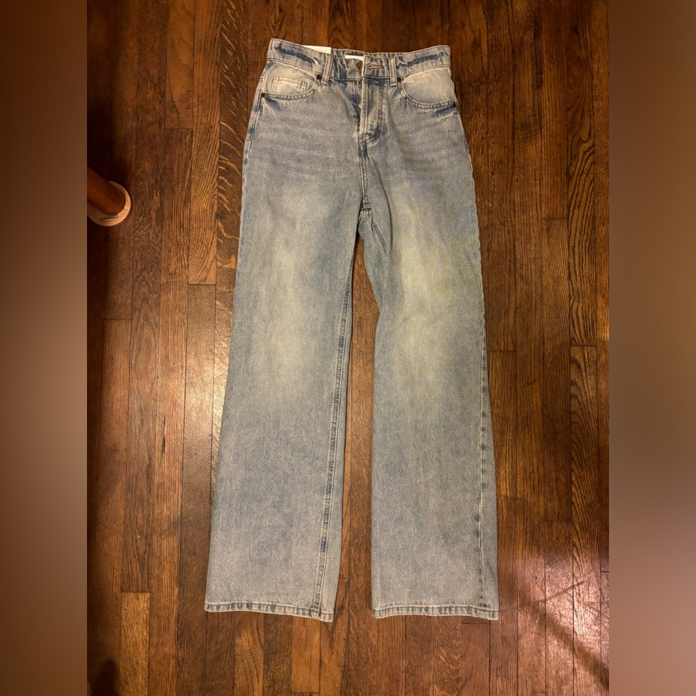 H&M high waist wide leg jeans size 8 tags